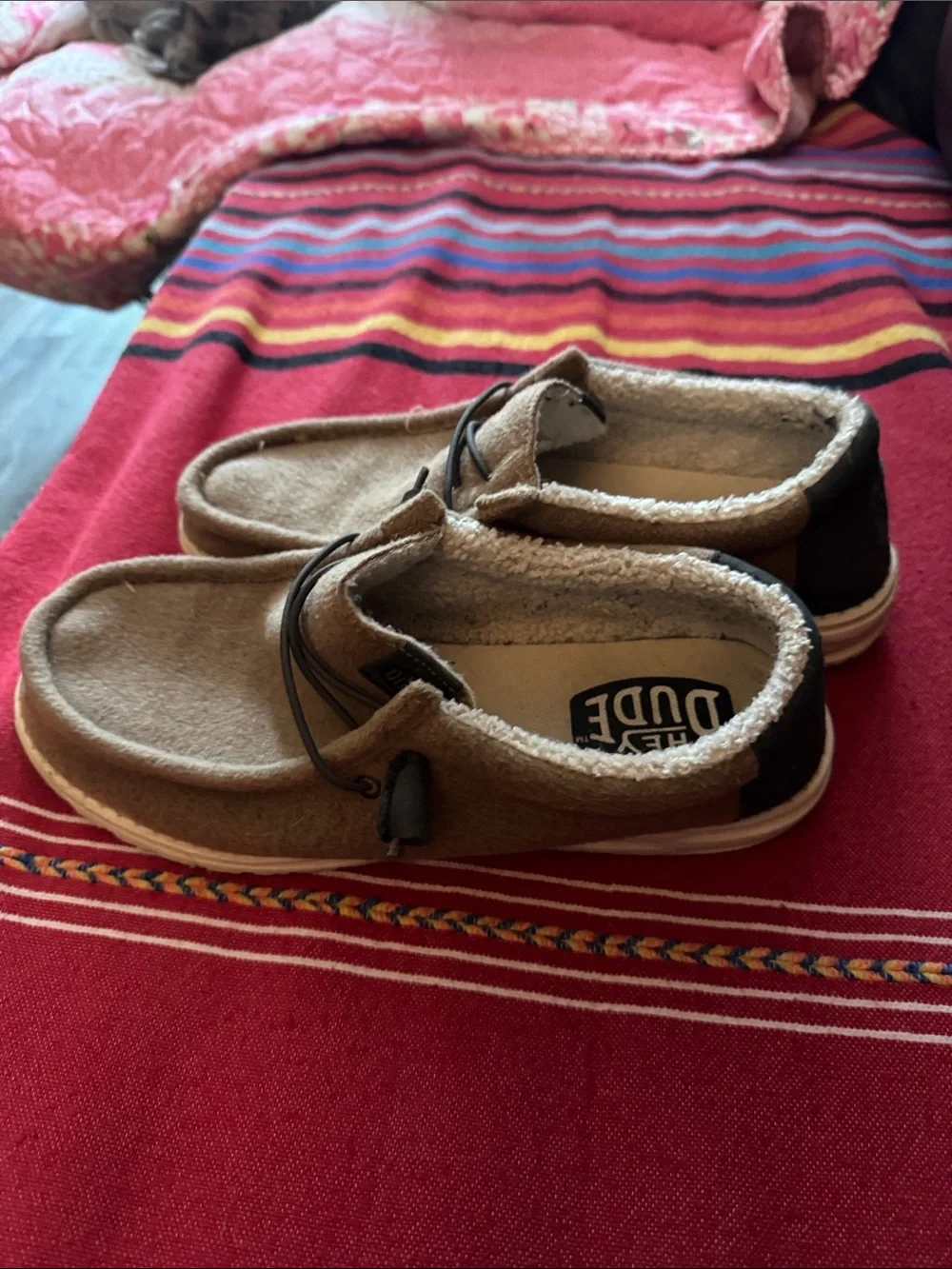 Hey Dude Brown Suede Casual Slip-On Loafers